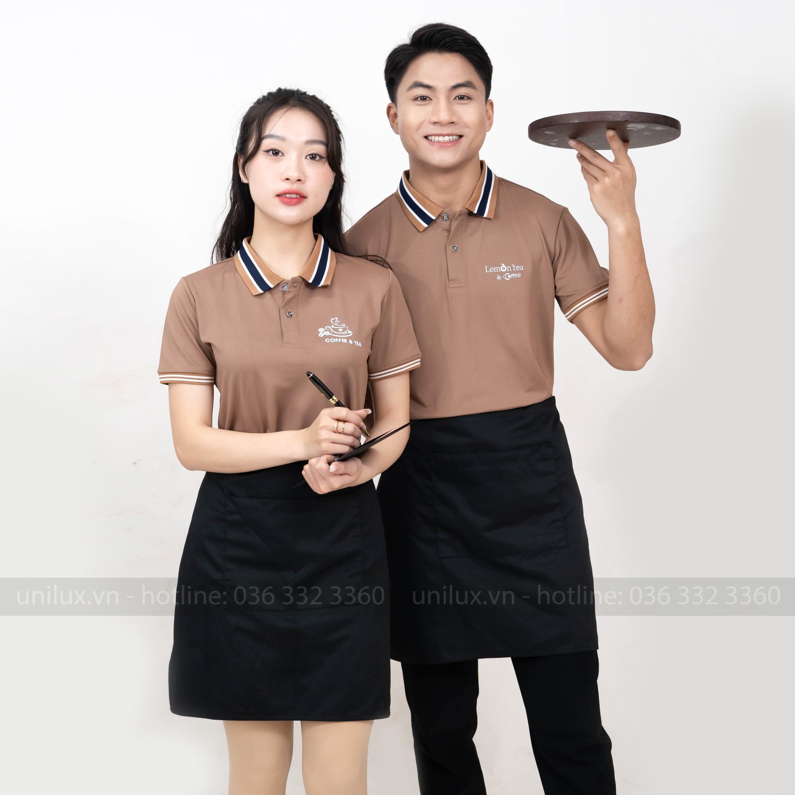 Đồng phục Polo Coffee Brown Elegant